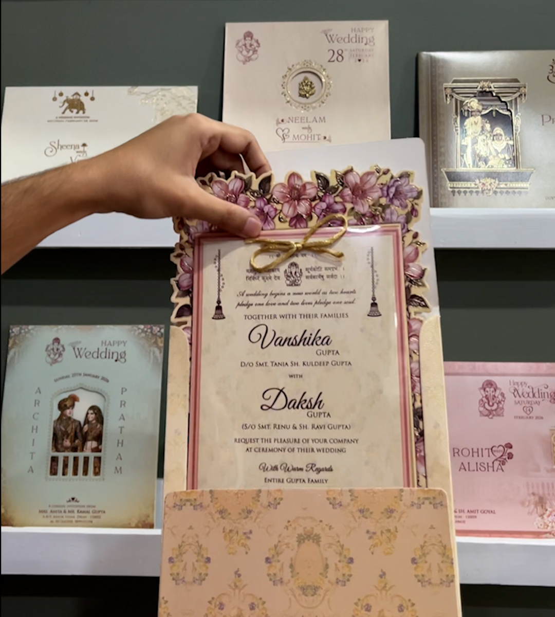 wedding card 3341